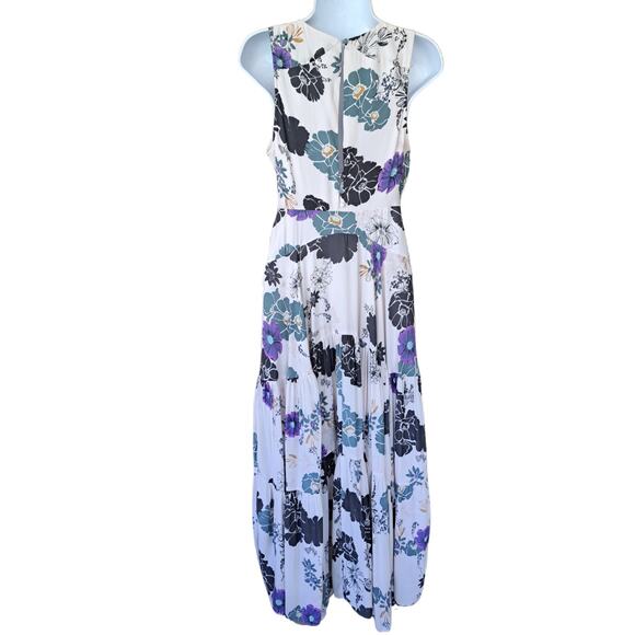 Free People Sure Thing Floral Tiered Maxi Dress Size 2 - Picture 4 of 12